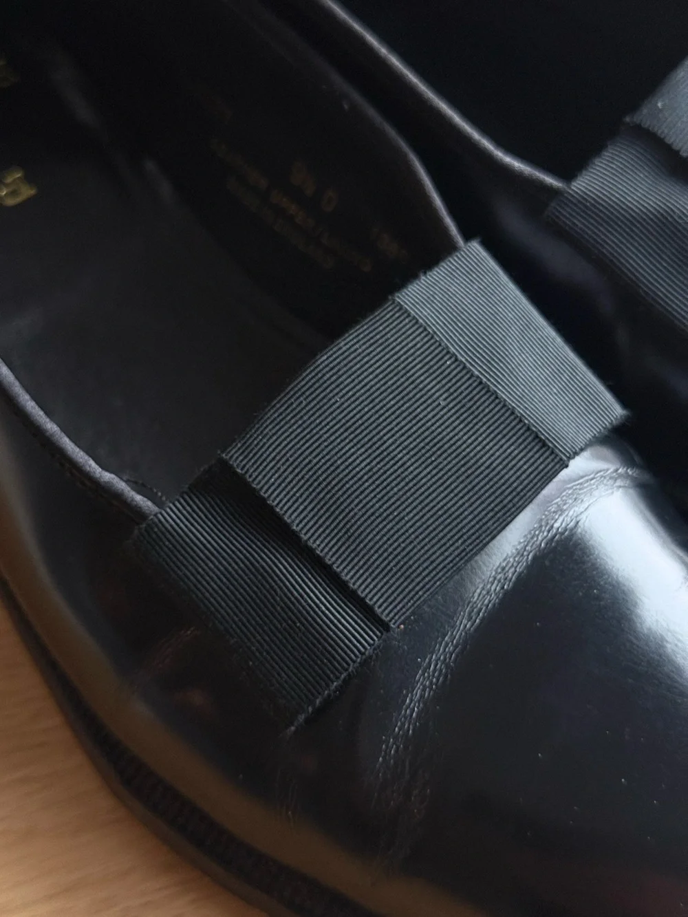 Rare Polo Ralph Lauren Benchmade England Tuxedo Pumps Black Leather 9.5 D